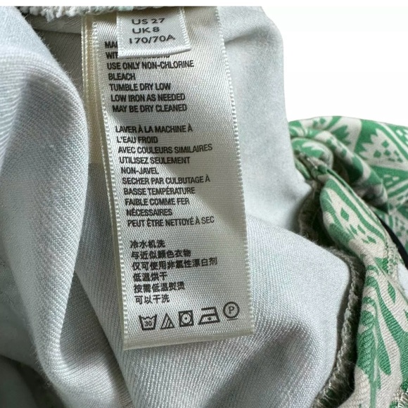 Free People Youthquake in coveted Geometric Green size 27 - Picture 9 of 11